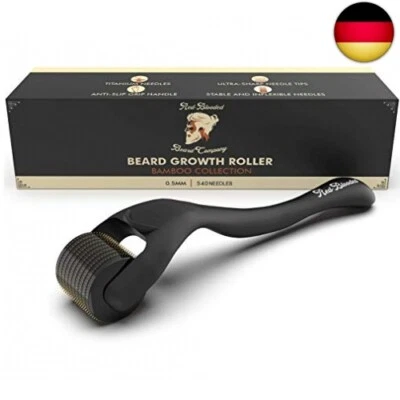 Red-Blooded Bartroller | 540 0,5MM Titan-Nadeln | Derma-Roller für Männer | M