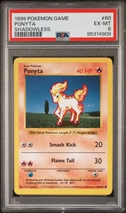 1999 Pokemon Game Base Set Ponyta #60 Shadowless PSA 6🔥NEWLY SLABBED!🔥 - Bild 1 von 2