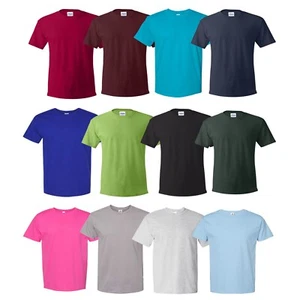 Hanes Essential Men's Short Sleeve T-Shirt Crewneck Assorted Color Tee Pack 12 - Picture 1 of 6