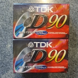 TDK D90 High Output 4-pack Blank Audio Cassette Tapes IEGI/TypeI NEW SEALED WRAP - Picture 1 of 5