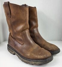 Wolverine Wellington 9 ½ EW Brown Leather Work Boots Mens W04727 Slip Resistant