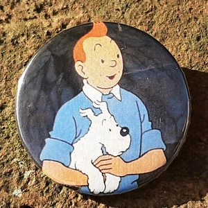 Tim und Struppi - 38 mm Abzeichen oder Magnet.  Herge - Bild 1 von 1