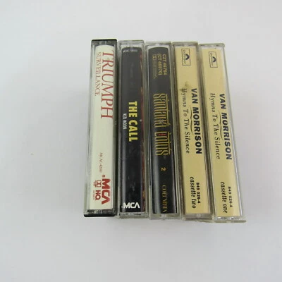 Lot of 4 Classic Rock Music Cassette Tapes Van Morrison Santana The Call S1 — 第 1/4 张图片