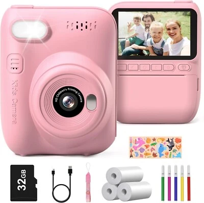 Sofortbildkamera Für Kinder 14MP 1080P HD SD 32GB Rosa Kamera - Bild 1 von 4