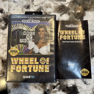 Wheel of Fortune Sega Genesis 1992 Case & Manual ONLY - Image 1 of 4