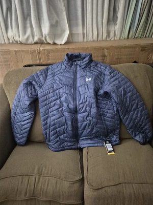 Mens Under Armour Cold Gear Reactor Jacket Coat Puffer Insulated Bubble XXL NWT - Image 1 of 4