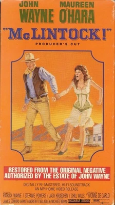 McLINTOCK! 1963 John Wayne Maureen O'Hara Yvonne De Carlo MPI HI-FI STEREO NEW - Imagem 1 de 3