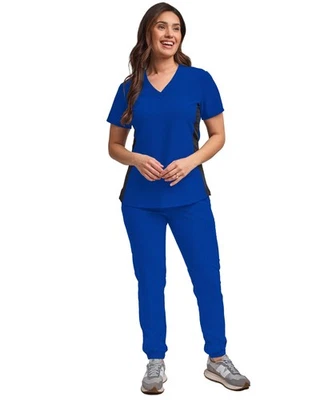Scrubs for Women Scrub Set - Jogger Pant and Comfort Stretch V-Neck Top, 5 Po... - Image 1 of 4
