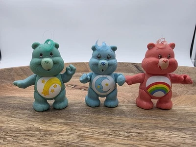 Figuras posables vintage de osos de cuidado de los años 80 oso de alegría, deseo y hora de dormir. Foto 1 de 4