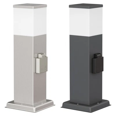 Wegelicht / Pollerleuchte / Gartenleuchte POLLY für außen, IP44, 35 cm, chrom, - Bild 1 von 4