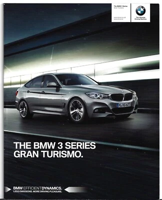 BMW 3-Series Gran Turismo GT F34 2015-2016 UK Market Sales Brochure - Image 1 of 3