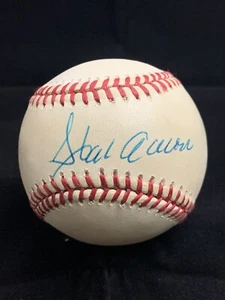 Béisbol auténtico autografiado Hank Aaron - Imagen 1 de 4
