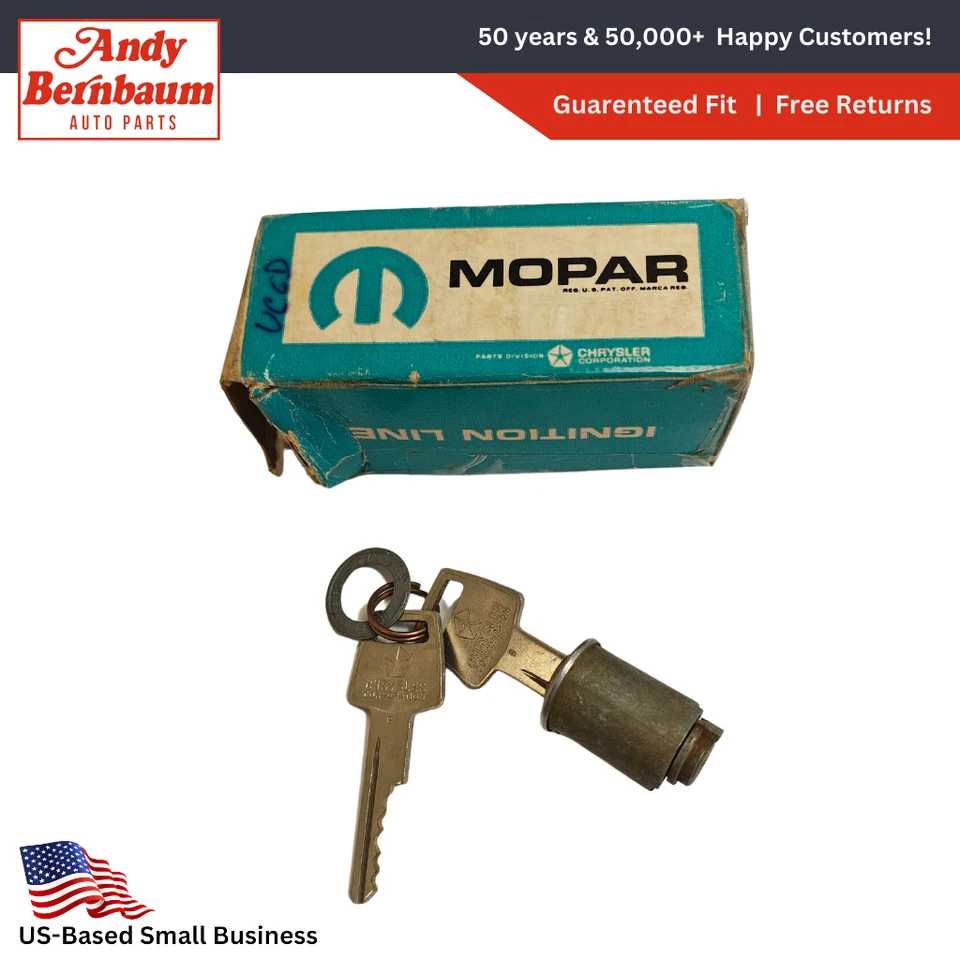 Bloqueo maestro de encendido Plymouth Chrysler Newport 1956-1968 con llaves 2802477 nuevo en stock Foto 1 de 4