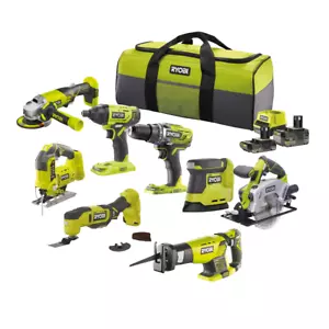 Ryobi 18V Combo-Kit 8er Set Akkuschrauber Schlagschrauber Multitool original neu - Bild 1 von 10