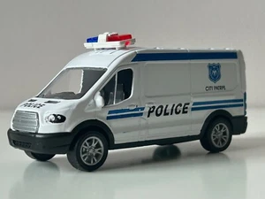 Police Car Van City Patrol Model Diecast Toy Pull-back Action 1:43-1:50 Scale - Picture 1 of 12