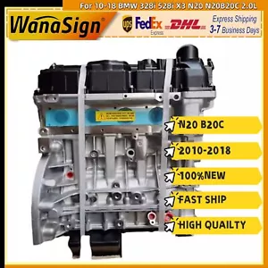 Long Cylinder Block Engine Assembly For 10-18 BMW 328i 528i X3 N20 N20 B20C 2.0L - Picture 1 of 7