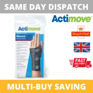 Actimove Manus Wrist Stabiliser Brace Support - Sprained Carpal Tunnel Splint