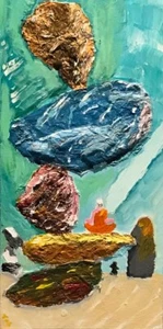 Original art painting, “Balanced Insight” 305mm x 610mm CanvasAcrylic - Picture 1 of 1