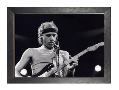 Dire Straits 16# Photo Rock Band  Metal Guitar On Stage Black White Music Poster - Image 1 of 3