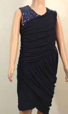 Elisa B. Vestido para niñas estilo 4201 talla 16 color azul marino nuevo con etiquetas   Foto 1 de 3