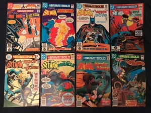 BRAVE AND THE BOLD (Batman) Lot of 8 comics: #118,138,140,153,167,172,181,188 FN - Picture 1 of 6