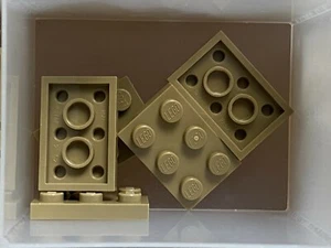 LEGO Parts - Dark Tan Plate 2 x 3 - No 3021 - QTY 5 - Picture 1 of 1