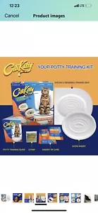 CitiKitty Cat No Litter Box Toilet Training Kit System Seat Guide Insert - Picture 1 of 4