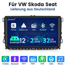 Android 12 Autoradio DAB+ Carplay GPS Navi SWC BT Für VW GOLF 5 6 Touran Polo 6R