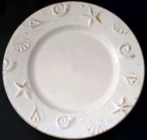 SET OF 4 THOMSON POTTERY HAMPTONS SALAD PLATES 8 1/4" SEASHELLS - Picture 1 of 2