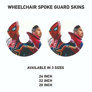 Wheelchair Spoke Guard Wrap graphics Stickers Vinyl Lots of designs WCGW0073