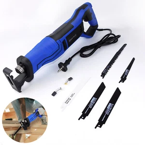 Elektro Säbelsäge Tigersäge elektrischer Fuchsschwanz Reciprosäge + 5 Sägeblätte - Bild 1 von 12