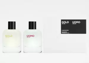 ZARA Gold + Uomo Set 2 x 2.7 oz (80ml) EDT Spray RETAIL BOX - Picture 1 of 2