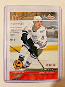 3/100 Exclusives Tanner Scott 2024-25 Canadian Hockey League - Picture 1 of 1