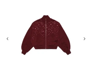 N°21 Kids Turtleneck Star Glitter Zipped Sweatshirt - Picture 1 of 4