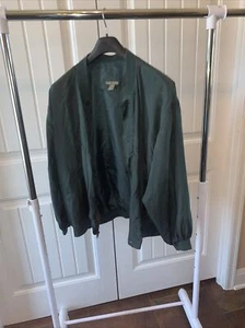 Men's XL Green Silk Jacket - Picture 1 of 3