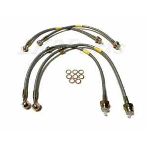 Land Rover Discovery 2 Stock Length Stainless Steel Braided Hoses DA2414S New - Picture 1 of 4