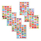 Stylish World Flag Stickers: Decorate with 7 Sheets of Flags