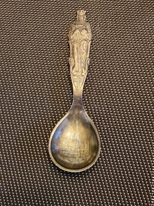 Silver plated - Religious Motif Spoon 4 1/2" - Picture 1 of 4