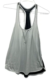 Canotta donna Lululemon grigia a righe (H5) - Foto 1 di 4