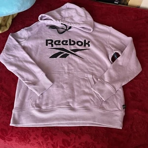 NWT Reebok Women's Pullover Primary Logo Hoodie Sweatshirt Medium Relax Fit - Picture 1 of 8