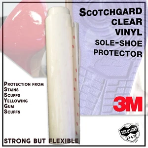 3M Clear Protection Bra Protector Film Shield Sole Sticker Decal Shoes Sneakers - Picture 1 of 3