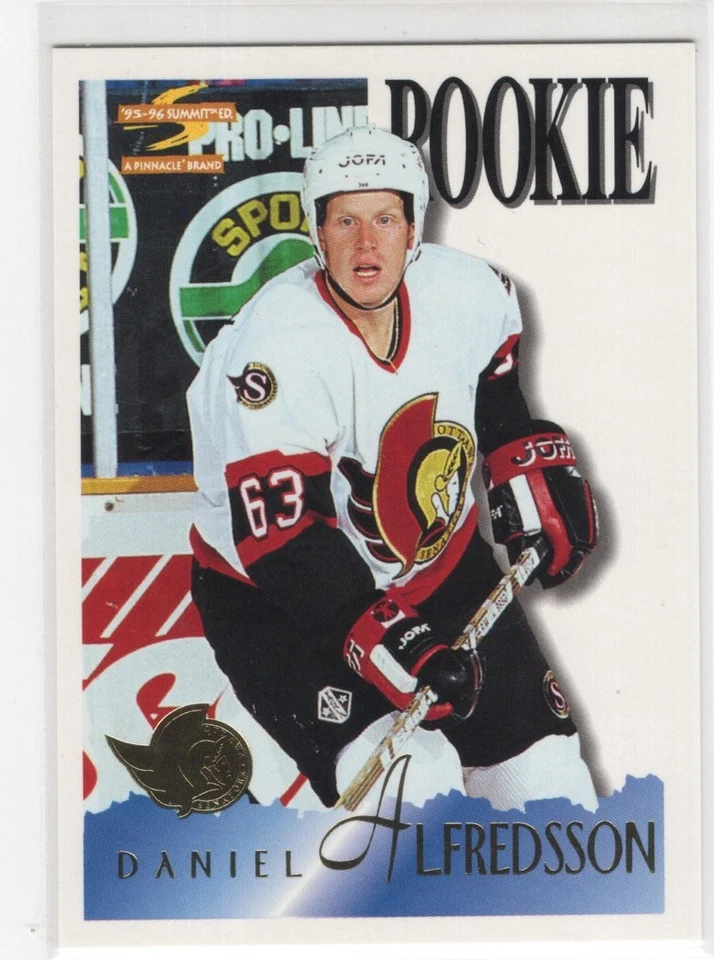 Pinnacle Summit Daniel Alfredsson Rookie RC #182 95/96 Foto 1 de 1