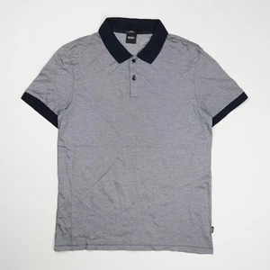 Hugo Boss Herren Poloshirt Slim Fit M Weiß/Schwarz Meliert - Bild 1 von 5