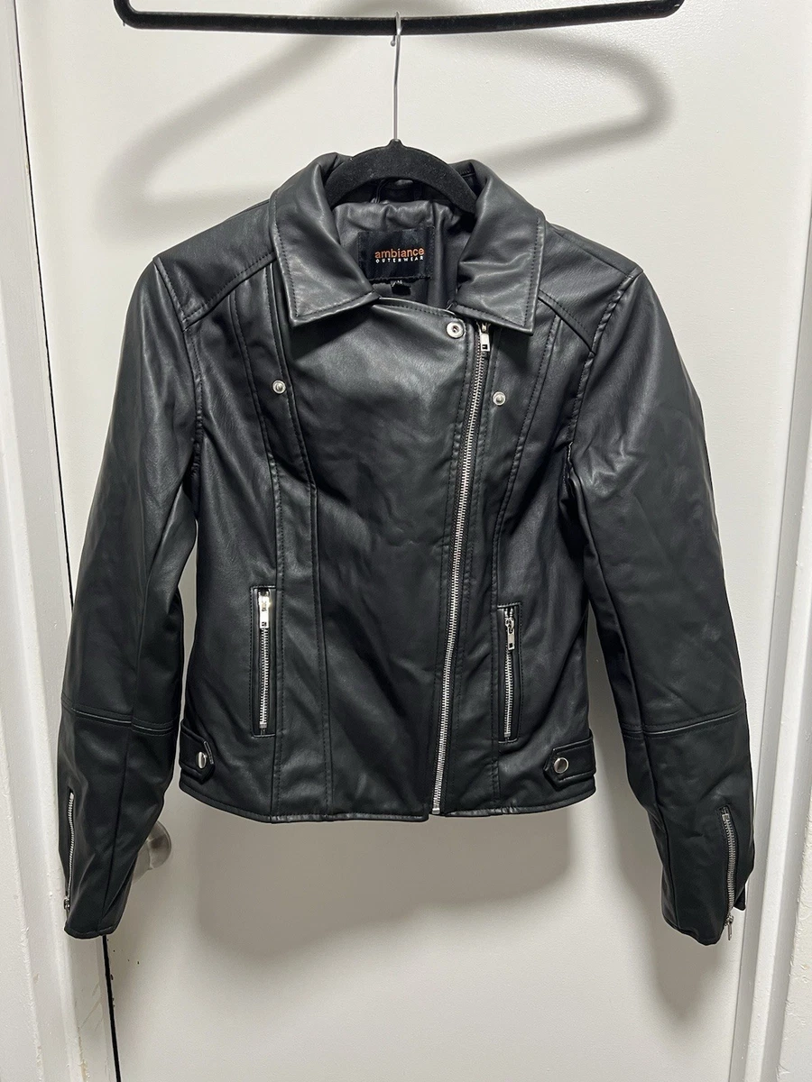 ambiance / Fake Leather Blouson Ambiance Coats, Jackets & Vests