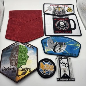 NOAC 2018 Boy Scouts Patch Set 6 Toppe Squalo, Albero, Decidi il Tuo Destino - Foto 1 di 5