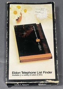 Push Button Pop Up Address Book Vintage Desktop Organizer Eldon Office Product - Picture 1 of 12