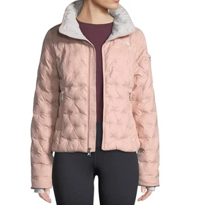 The North Face Women's S Holladown Crop Jacket Puffer Rose Pink Down Coat Winter - Picture 1 of 11