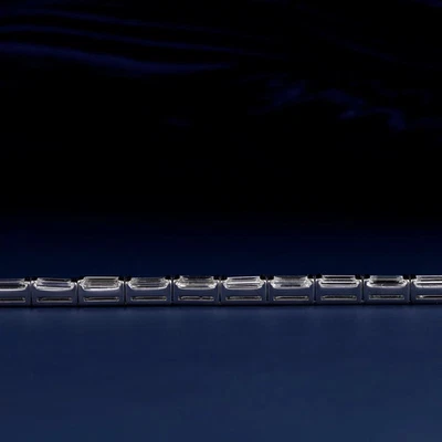 14K Yellow Gold Over 5.00 Ct Round Cut Red Ruby & Diamond Tennis Bracelet - Image 1 of 4