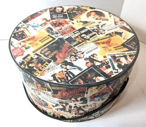 Caja de sombreros de película de la tienda WB de 1992 Bogart Davis Flynn noir Cagney Bergman años 90 - Imagen 1 de 15