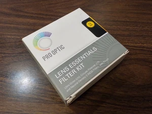 Pro Optic 72mm Filter Kit - 3 Filters Kit - UV, ND2, CP, with pouch - NEW - Picture 1 of 3